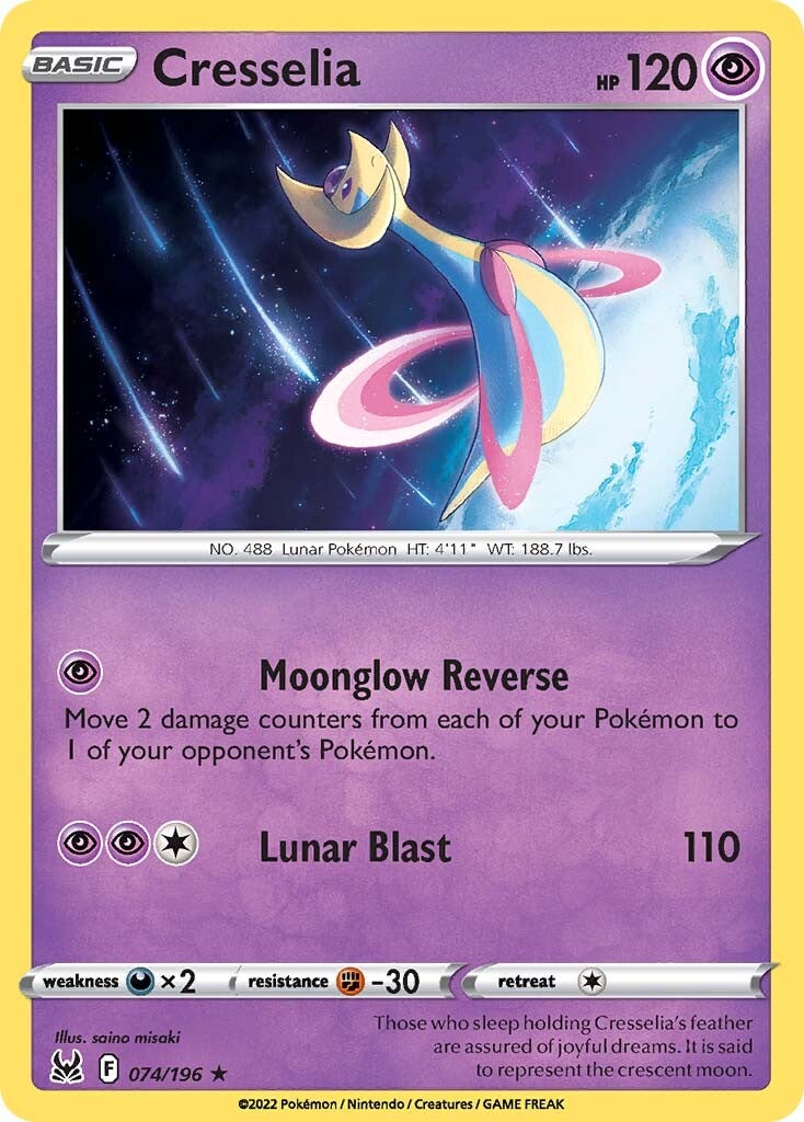Cresselia (074/196) [Sword & Shield: Lost Origin] - Evolution TCG