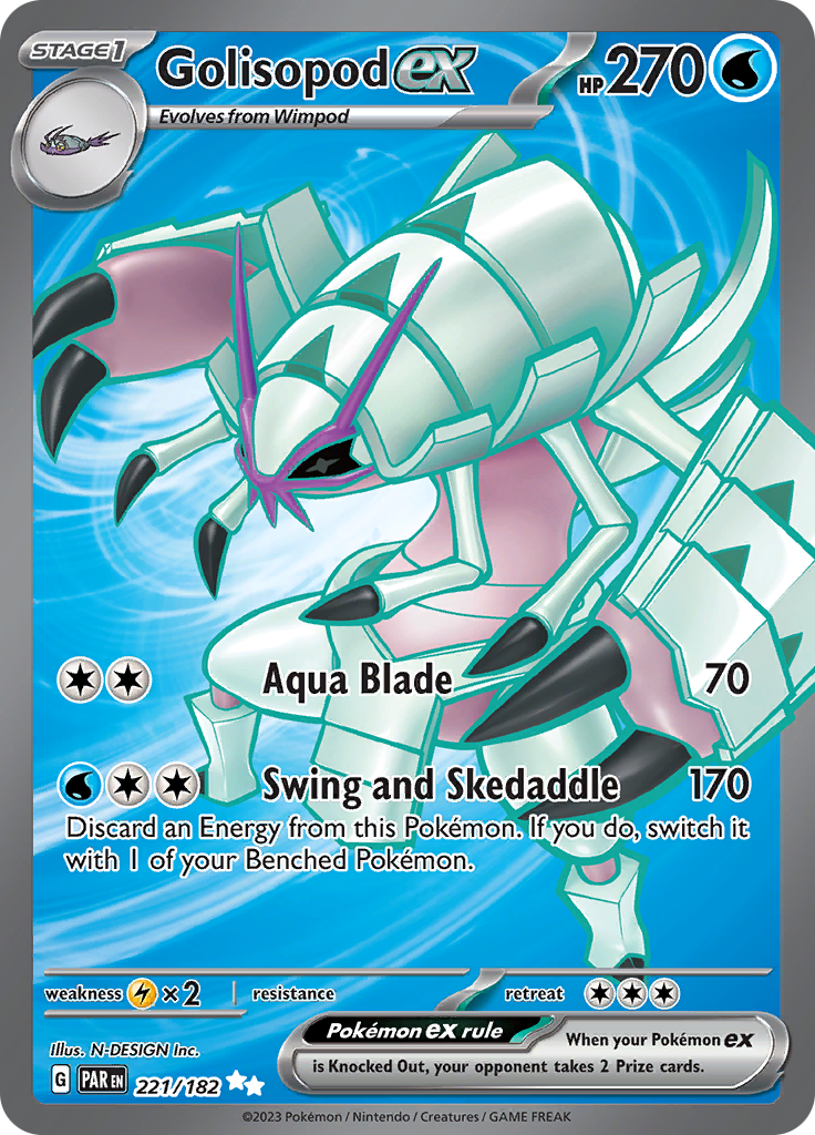 Golisopod ex (221/182) [Scarlet & Violet: Paradox Rift] - Evolution TCG