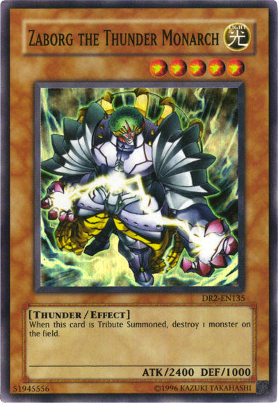 Zaborg the Thunder Monarch [DR2-EN135] Super Rare - Evolution TCG