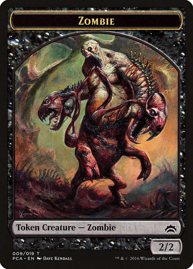 Zombie // Hellion Double-Sided Token [Planechase Anthology Tokens] - Evolution TCG