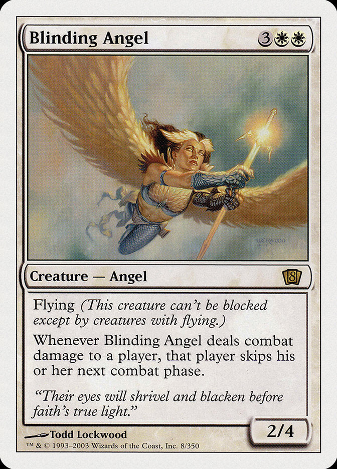 Blinding Angel (8th Edition) [Oversize Cards] - Evolution TCG