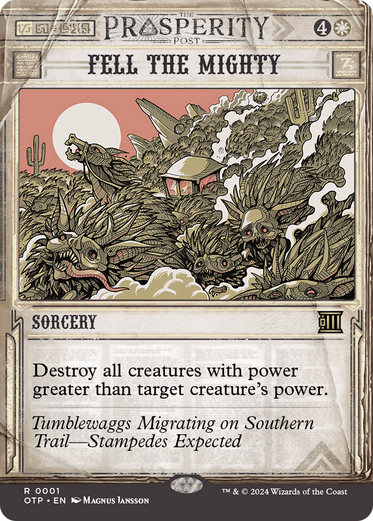 Fell the Mighty [Outlaws of Thunder Junction: Breaking News] - Evolution TCG