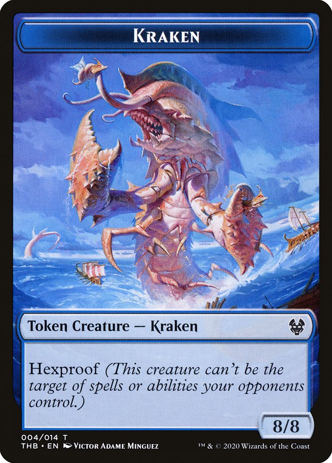 Human Soldier // Kraken Double-Sided Token [Theros Beyond Death Tokens] - Evolution TCG
