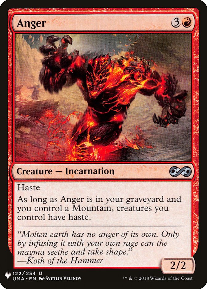 Anger [Mystery Booster] - Evolution TCG