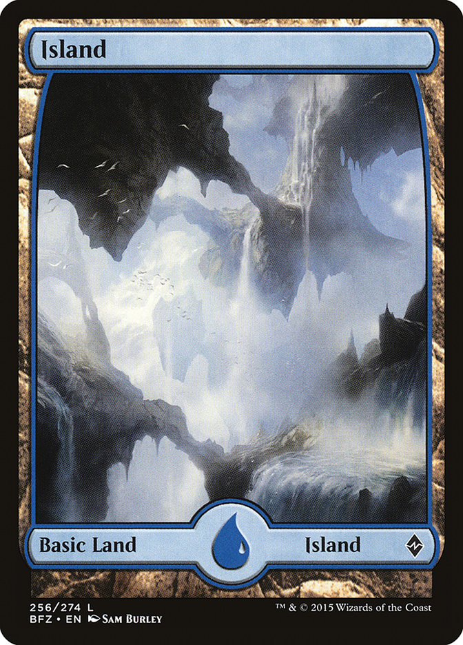 Island (256) (Full Art) [Battle for Zendikar] - Evolution TCG