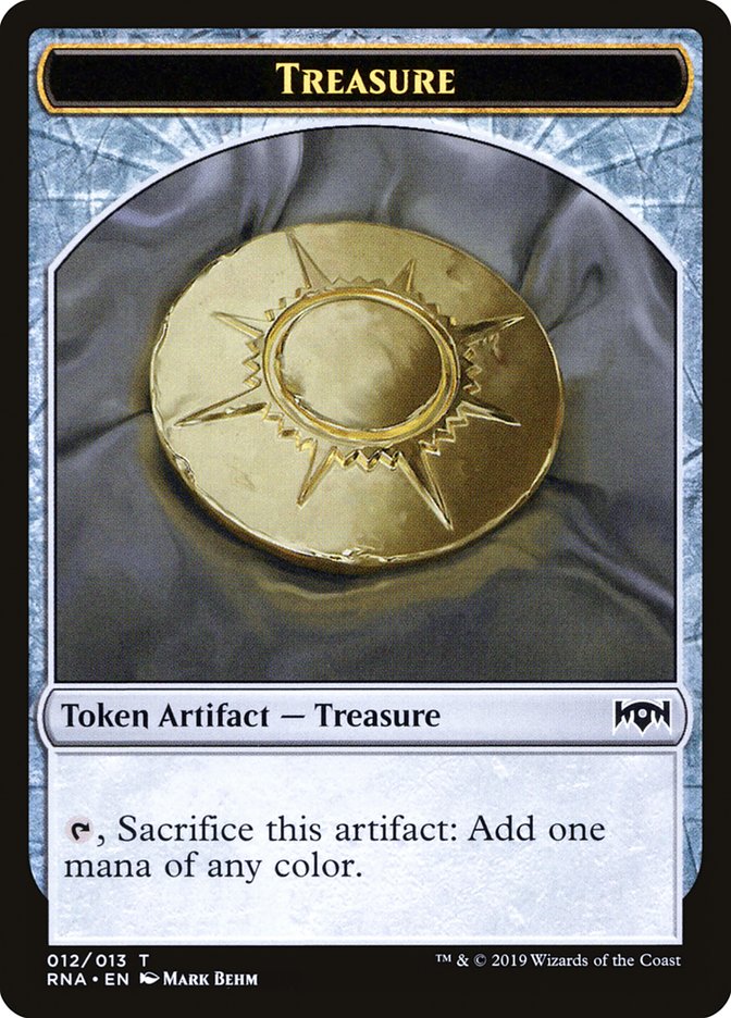 Cleric // Treasure Double-Sided Token [Ravnica Allegiance Guild Kit Tokens] - Evolution TCG