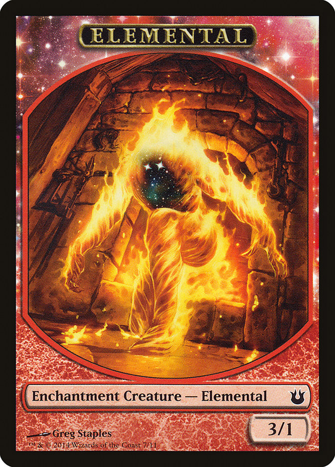 Elemental Token [Born of the Gods Tokens] - Evolution TCG