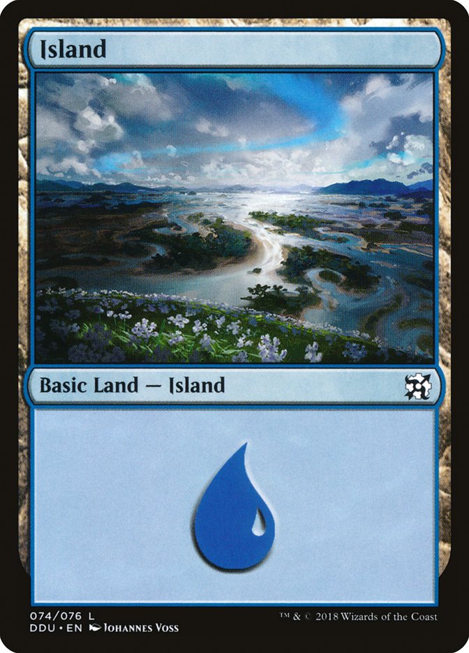 Island (74) [Duel Decks: Elves vs. Inventors] - Evolution TCG