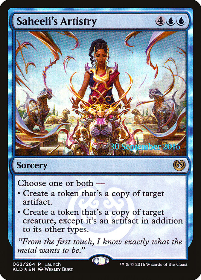 Saheeli's Artistry (Launch) [Kaladesh Promos] - Evolution TCG