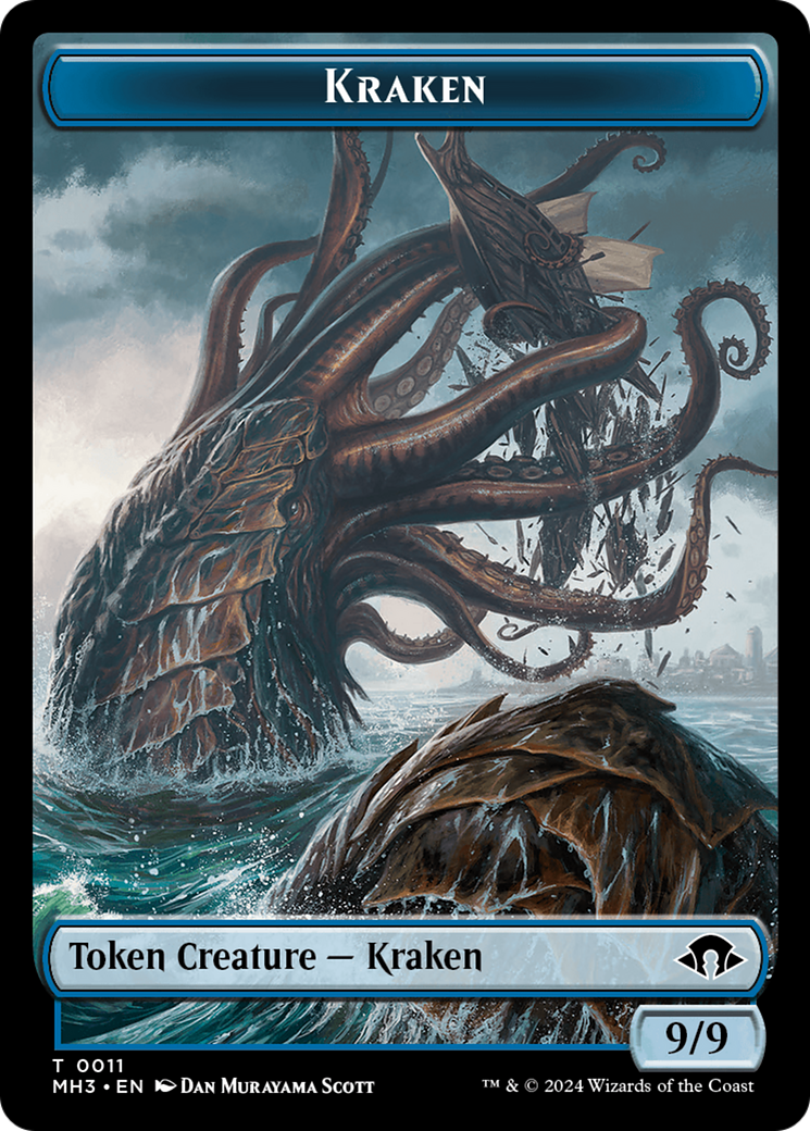 Eldrazi Spawn // Kraken Double-Sided Token [Modern Horizons 3 Tokens] - Evolution TCG
