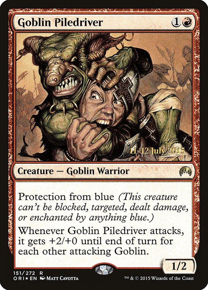 Goblin Piledriver [Magic Origins Prerelease Promos] - Evolution TCG