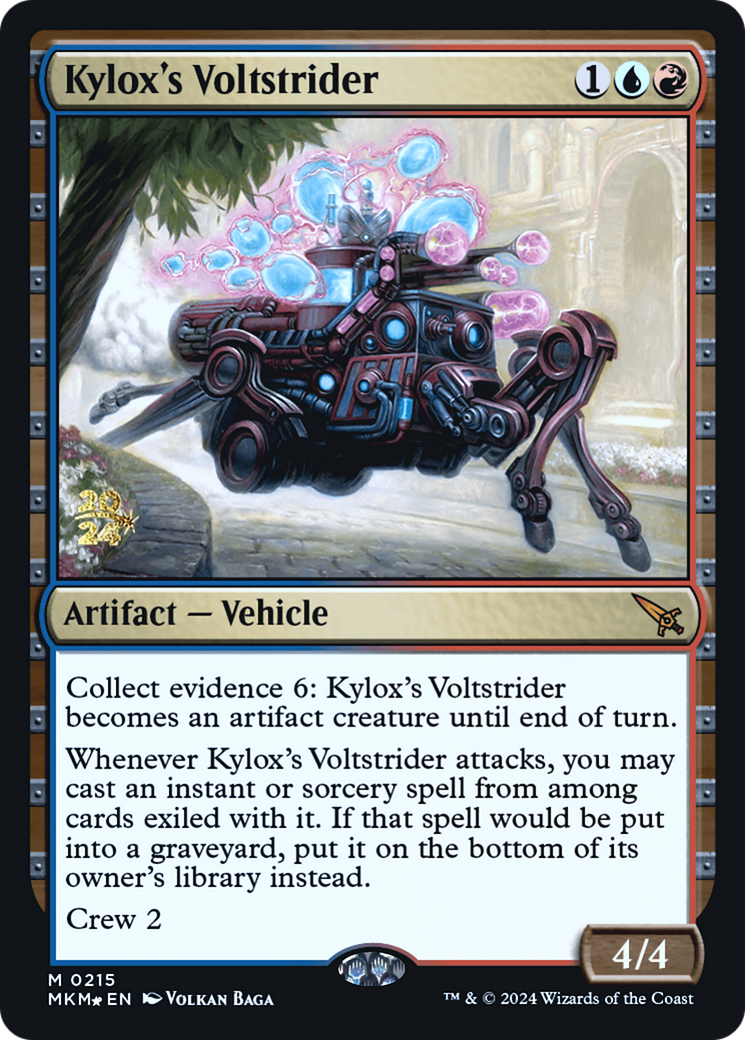 Kylox's Voltstrider [Murders at Karlov Manor Prerelease Promos] - Evolution TCG