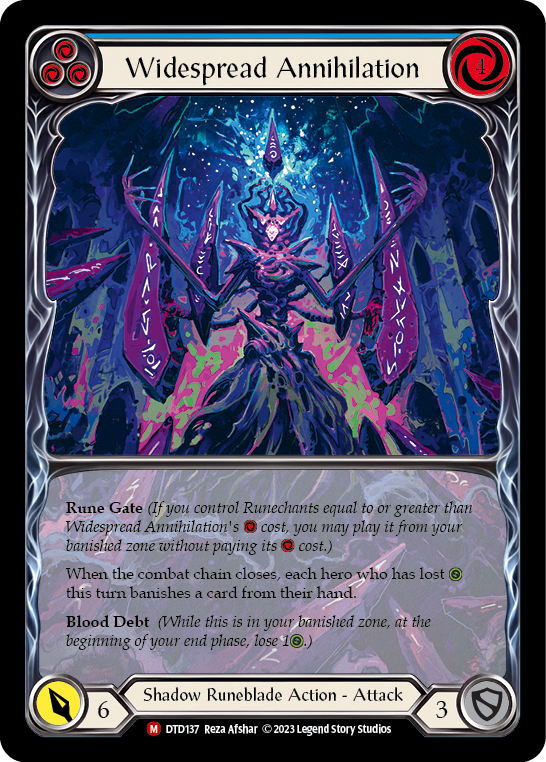 Widespread Annihilation (Extended Art) [DTD137] (Dusk Till Dawn)  Rainbow Foil - Evolution TCG