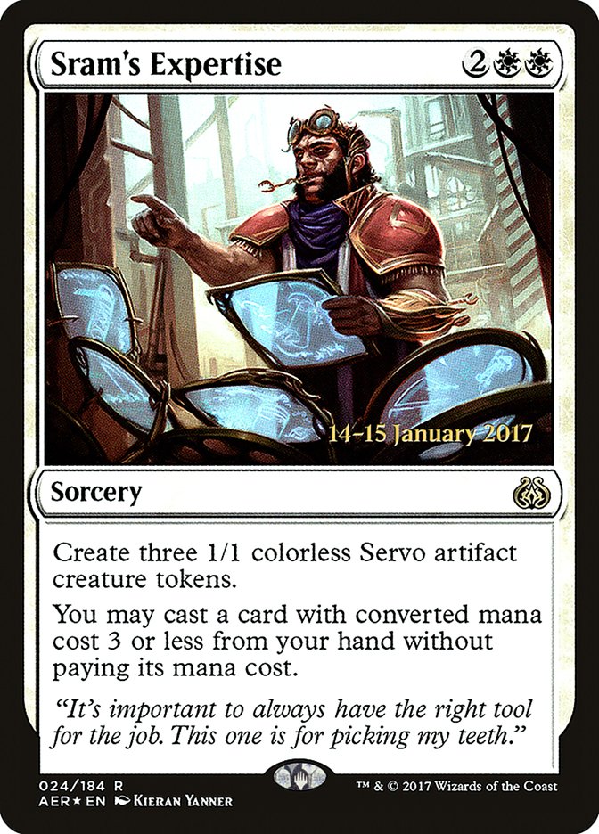 Sram's Expertise [Aether Revolt Prerelease Promos] - Evolution TCG