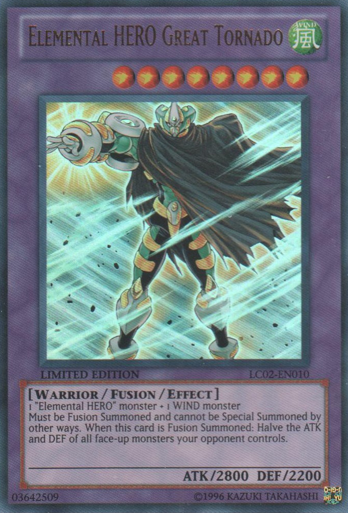 Elemental HERO Great Tornado [LC02-EN010] Ultra Rare - Evolution TCG