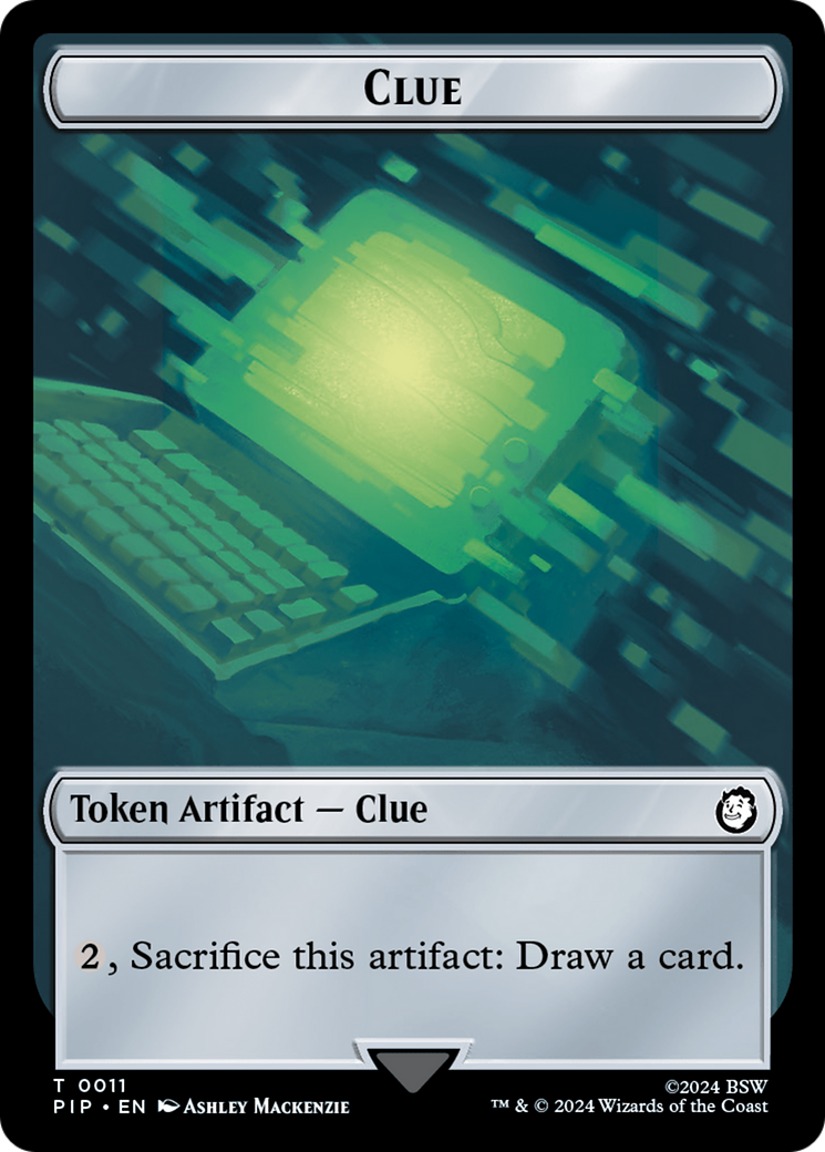 Alien // Clue Double-Sided Token [Fallout Tokens] - Evolution TCG