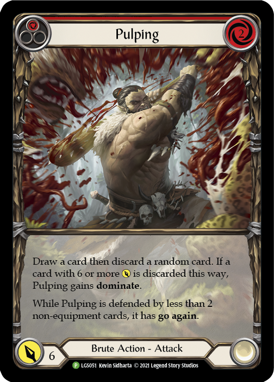 Pulping (Red) [LGS051] (Promo)  Rainbow Foil - Evolution TCG