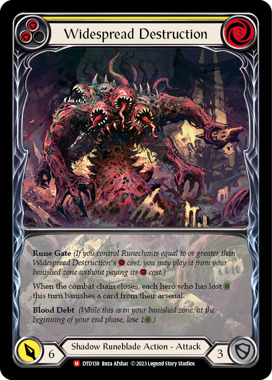 Widespread Destruction (Extended Art) [DTD138] (Dusk Till Dawn)  Rainbow Foil - Evolution TCG