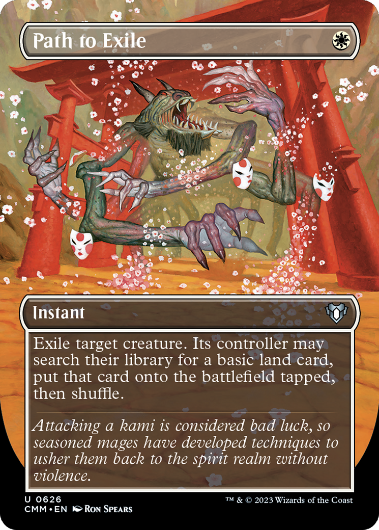 Path to Exile (Borderless Alternate Art) [Commander Masters] - Evolution TCG