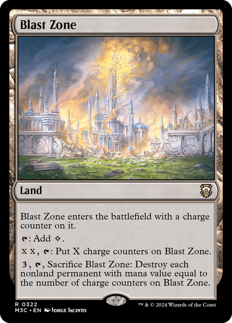 Blast Zone (Ripple Foil) [Modern Horizons 3 Commander] - Evolution TCG