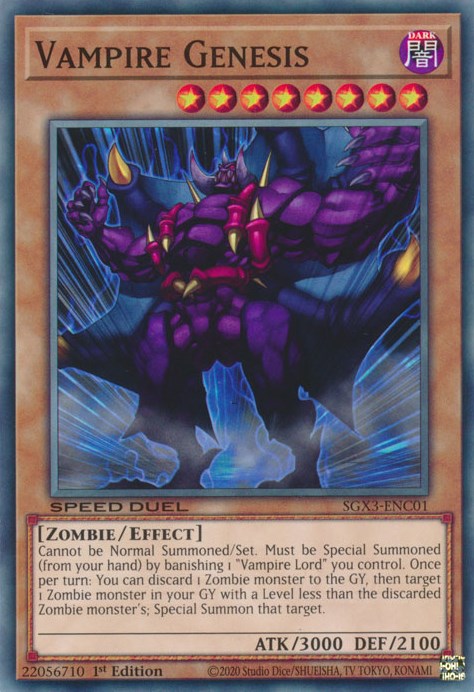 Vampire Genesis [SGX3-ENC01] Common - Evolution TCG