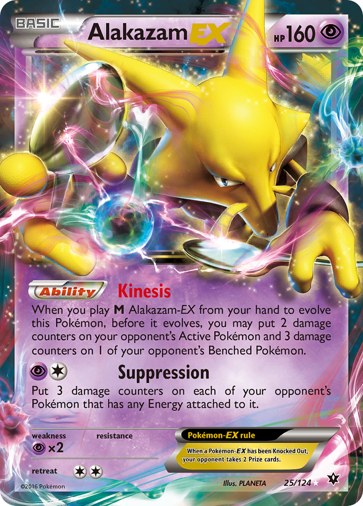Alakazam EX (25/124) [XY: Fates Collide] - Evolution TCG