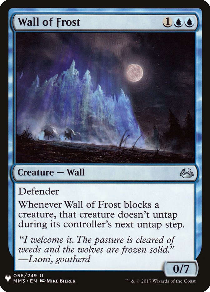Wall of Frost [Mystery Booster] - Evolution TCG