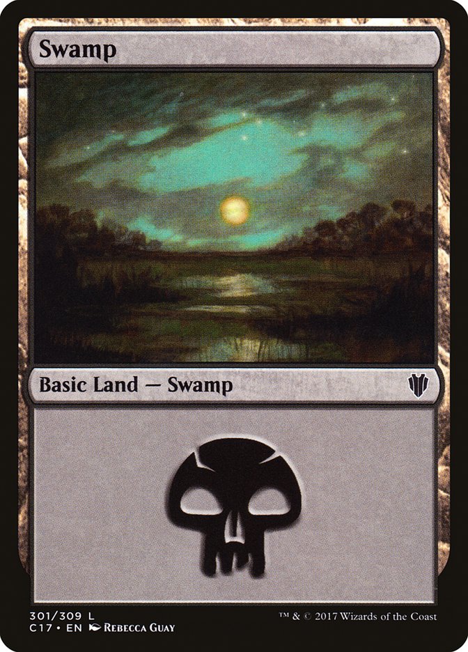 Swamp (301) [Commander 2017] - Evolution TCG