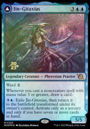 Jin-Gitaxias // The Great Synthesis [March of the Machine Prerelease Promos] - Evolution TCG