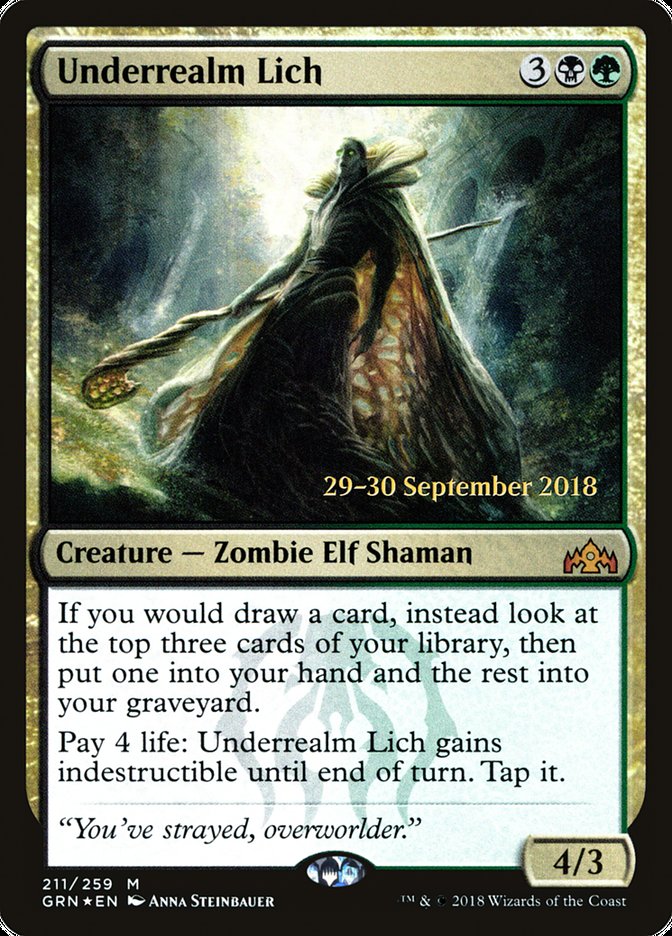 Underrealm Lich [Guilds of Ravnica Prerelease Promos] - Evolution TCG