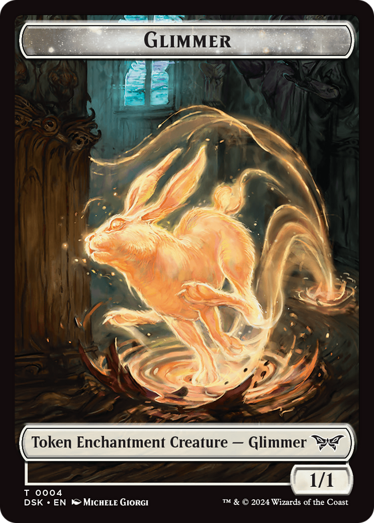 Glimmer // Shard Double-Sided Token [Duskmourn: House of Horror Tokens] - Evolution TCG