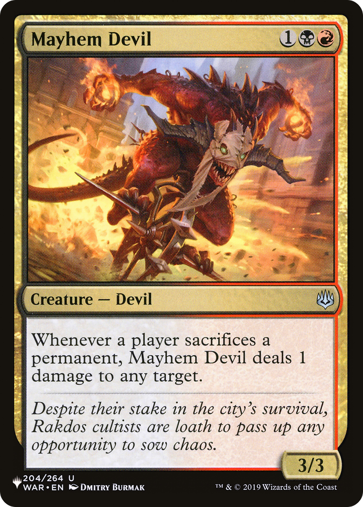 Mayhem Devil [The List] - Evolution TCG