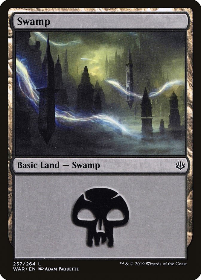 Swamp (257) [War of the Spark] - Evolution TCG