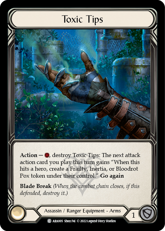 Toxic Tips [ARA005] (Outsiders Arakni Blitz Deck) - Evolution TCG