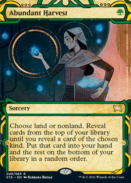 Abundant Harvest (Foil Etched) [Strixhaven: School of Mages Mystical Archive] - Evolution TCG