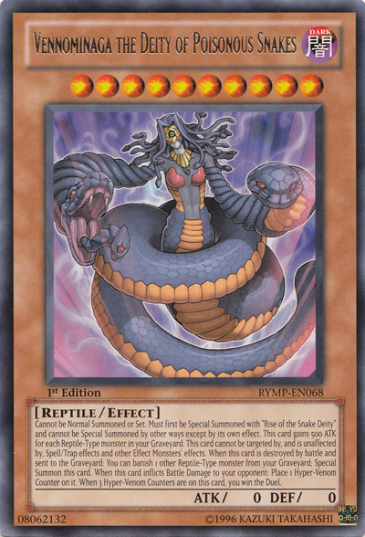 Vennominaga the Deity of Poisonous Snakes [RYMP-EN068] Rare - Evolution TCG