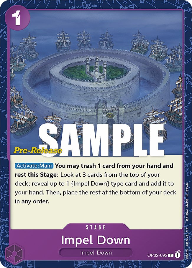 Impel Down [Paramount War Pre-Release Cards] - Evolution TCG