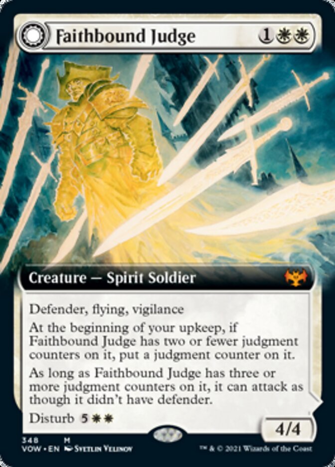 Faithbound Judge // Sinner's Judgment (Extended Art) [Innistrad: Crimson Vow] - Evolution TCG