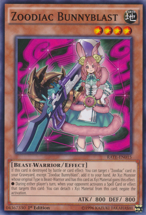 Zoodiac Bunnyblast [RATE-EN015] Common - Evolution TCG