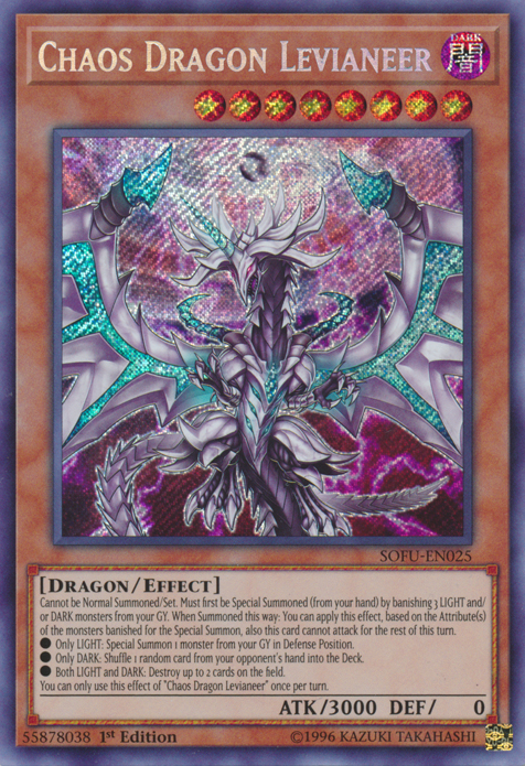 Chaos Dragon Levianeer [SOFU-EN025] Secret Rare - Evolution TCG