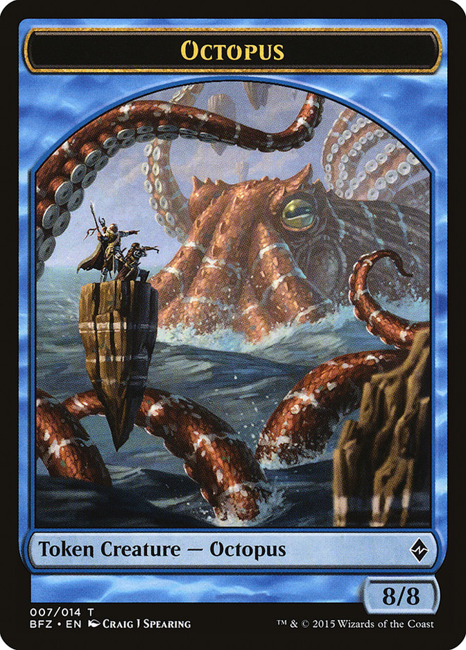 Octopus Token [Battle for Zendikar Tokens] - Evolution TCG