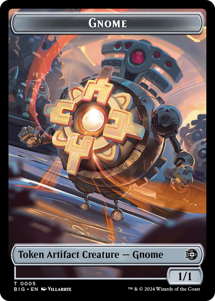 Gnome Token [Outlaws of Thunder Junction: The Big Score Tokens] - Evolution TCG