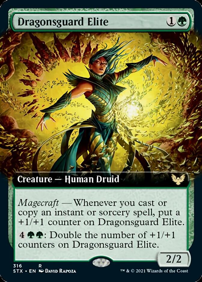 Dragonsguard Elite (Extended Art) [Strixhaven: School of Mages] - Evolution TCG