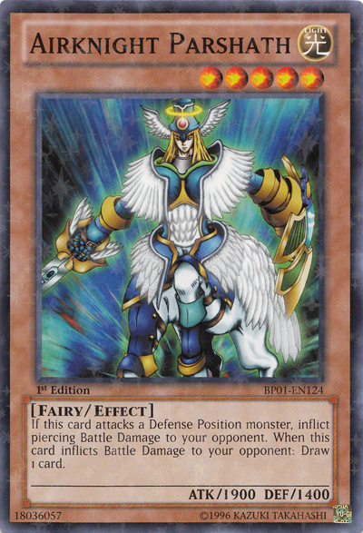 Airknight Parshath [BP01-EN124] Starfoil Rare - Evolution TCG