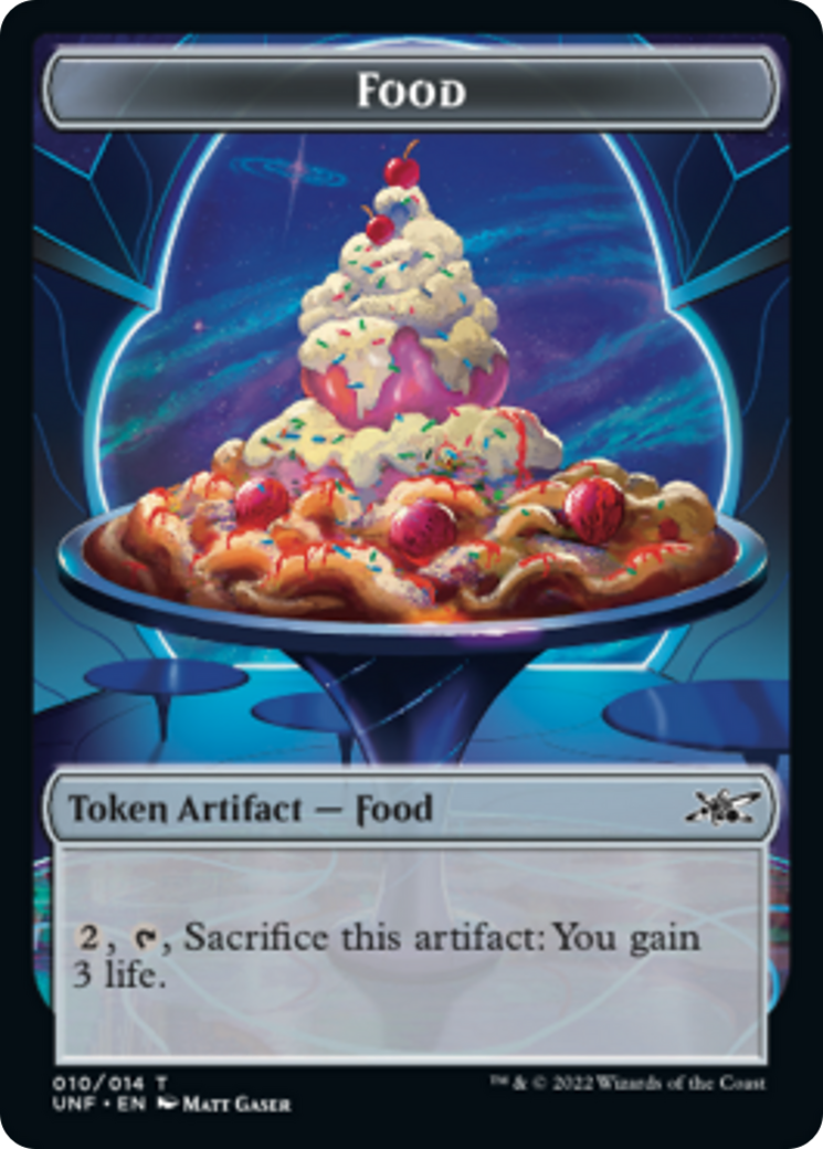 Zombie Employee // Food (010) Double-Sided Token [Unfinity Tokens] - Evolution TCG