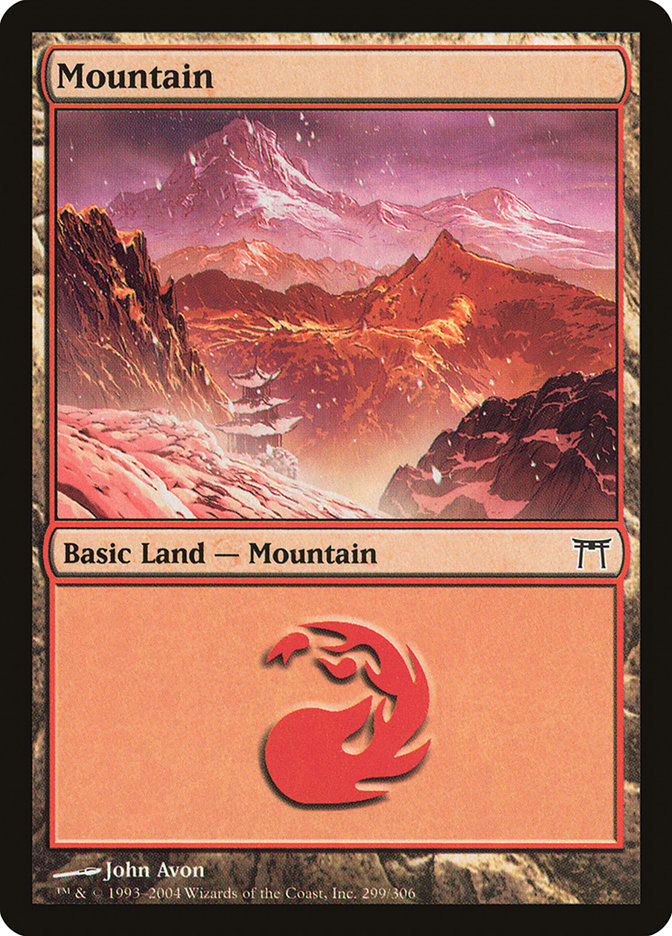 Mountain (299) [Champions of Kamigawa] - Evolution TCG