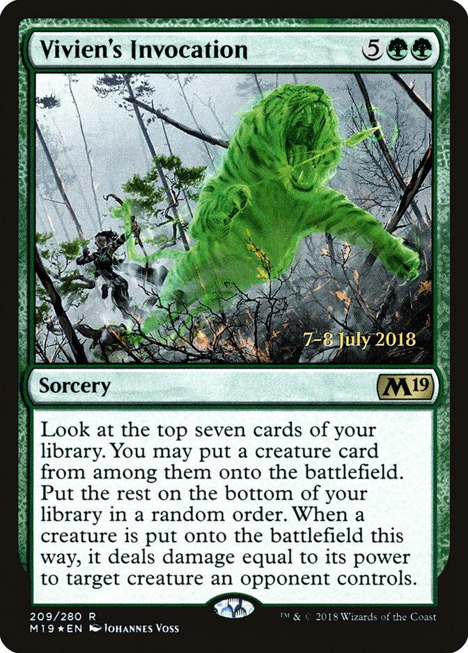 Vivien's Invocation [Core Set 2019 Prerelease Promos] - Evolution TCG