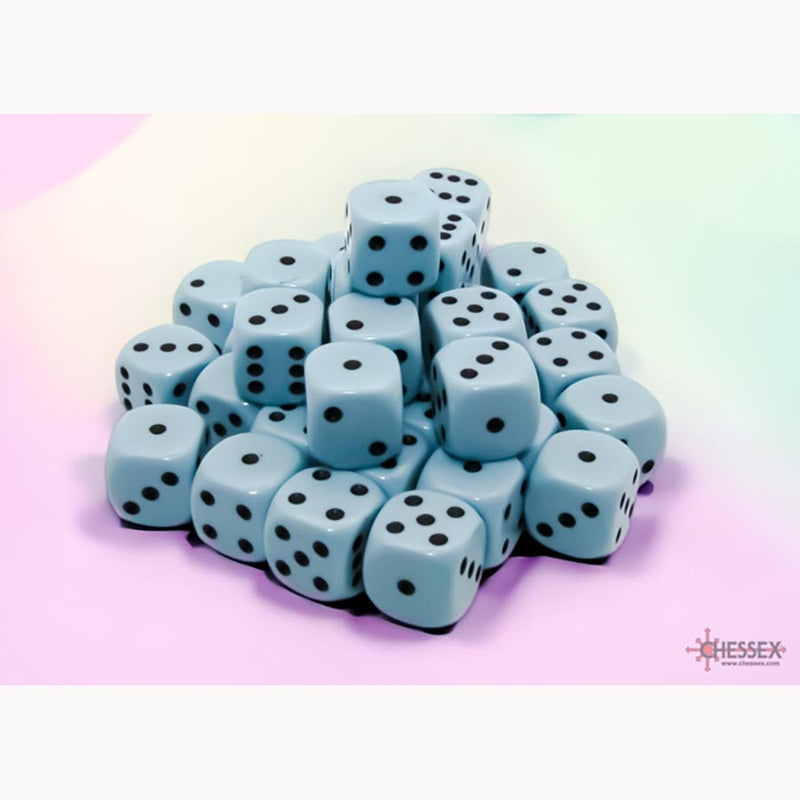 Chessex: 36ct Dice Block - Pastel (Blue/Black) - Evolution TCG