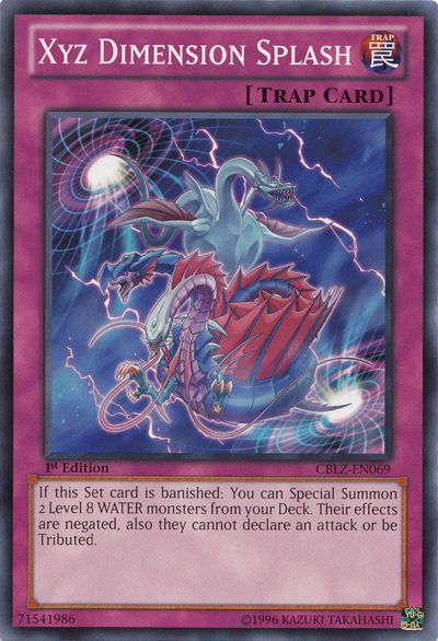 Xyz Dimension Splash [CBLZ-EN069] Common - Evolution TCG