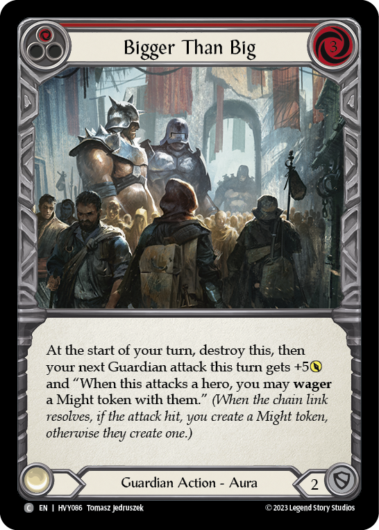 Bigger Than Big (Red) [HVY086] (Heavy Hitters)  Rainbow Foil - Evolution TCG